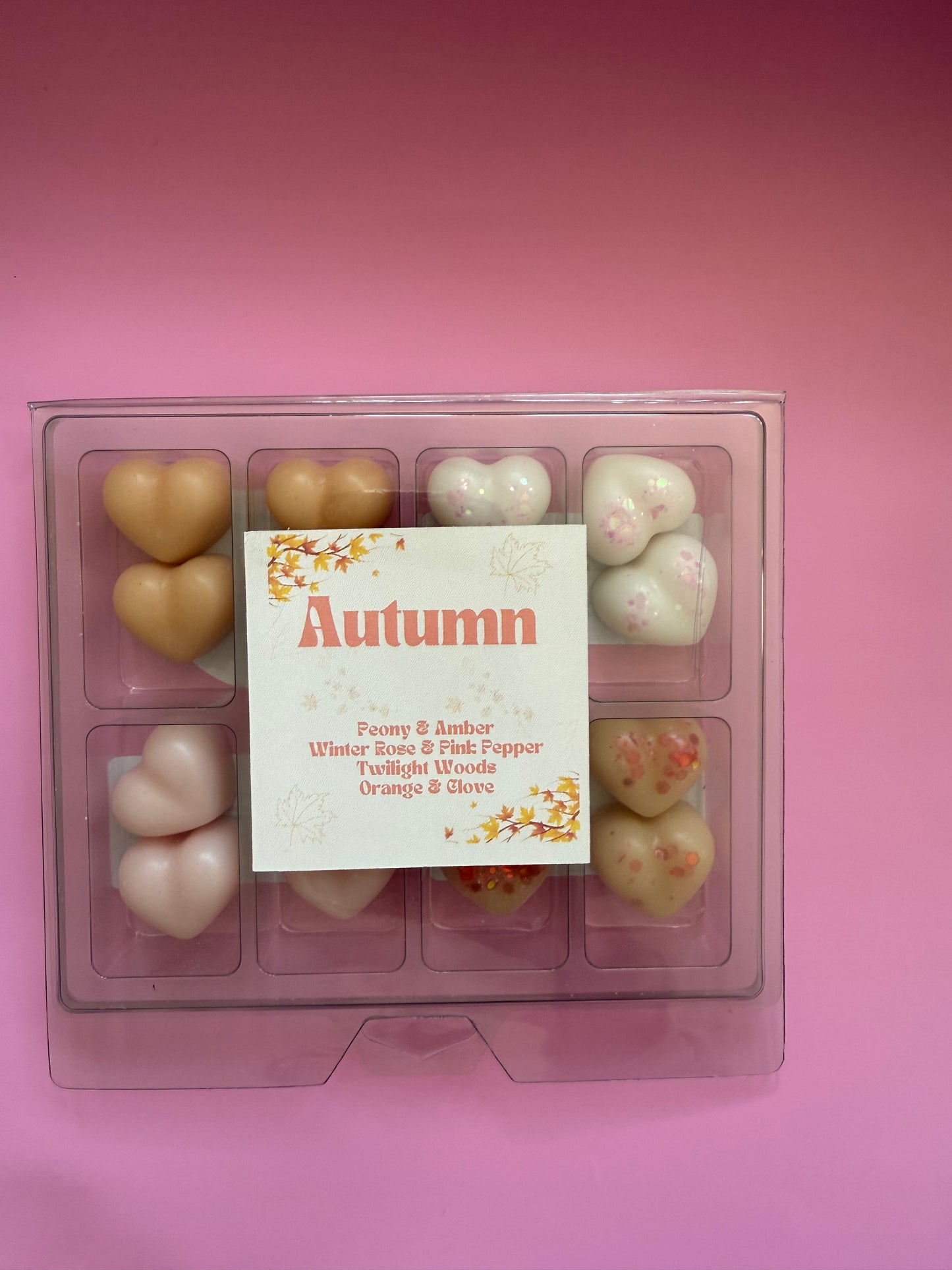 Wax Melt Hearts Box - Autumn