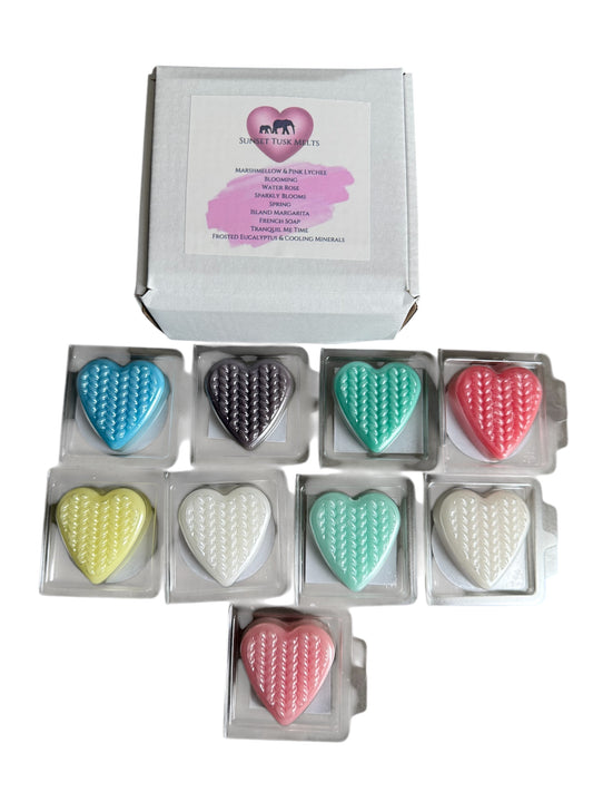 Wax Melt Heart Clams Set