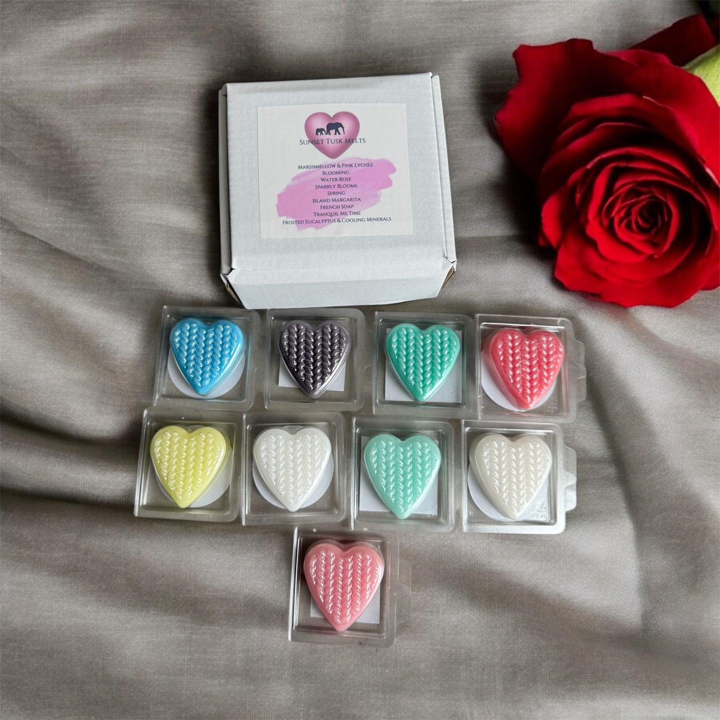 Wax Melt Heart Clams Set